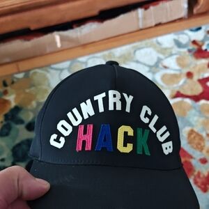 G/FORE Black Cap with Colorful Embroidery